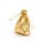 Metallic Geschenksäckchen goldfarben 12x9 cm 6 Stück