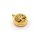 Aroma Medaillon Lebensbaum 12 mm aus 316 Edelstahl in Goldfarben mit 10er Set Filzpads