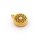 Aroma Medaillon 12 mm aus 316 Edelstahl in Goldfarben mit 10er Set Filzpads