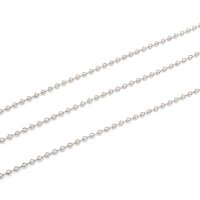 Kugelkette 3,2 mm in platinfarben 2 m
