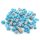 Lampworkperlen Mix Blau in verschiedenen Formen und Größen 100g