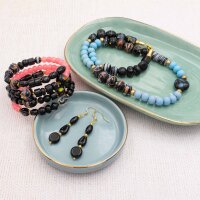 Lampworkperlen Mix Schwarz in verschiedenen Formen und...