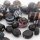 Lampworkperlen Mix Schwarz in verschiedenen Formen und Größen 100g