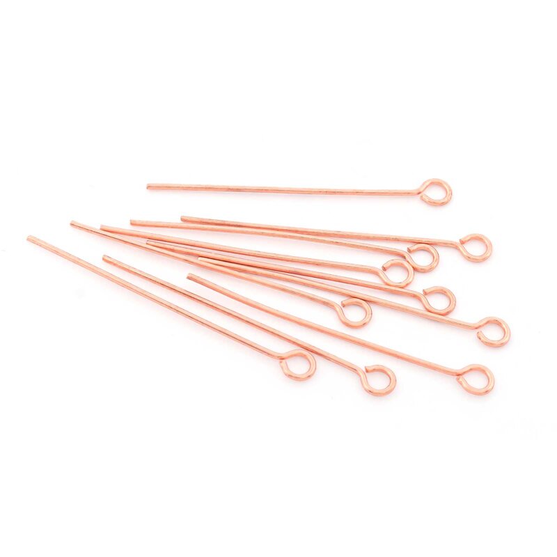 Ösenstifte aus 304 Edelstahl in Roségold 30 mm 10 Stück