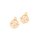 Anhänger Tropfen Goldfarben mit Strass 17x12mm 2 Stück Messing
