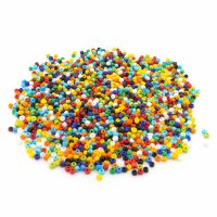 Rocailles Perlen im Farbmix 3 mm 50g ca. 1100 Stück