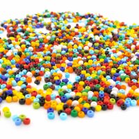 Rocailles Perlen im Farbmix 3 mm 50g ca. 1100 Stück