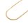 Elegante Schlangenkette aus 304 Edelstahl – 18k vergoldet – 45cm x 1mm – PVD Beschichtung