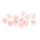 galvanisierte Glasschliffperlen in hellem rosa 8 mm 12 Stück