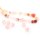 galvanisierte Glasschliffperlen in hellem rosa 8 mm 12 Stück
