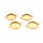 Fassungen als Verbinder aus 304 Edelstahl in Goldfarben ionenbeschichtet 12 mm 2 Stück