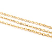 Ankerkette 4x3 mm aus 304 Edelstahl in Goldfarben mit...