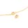 Verbinder mit rosa Strassstein 7 mm aus Messing mit 18K Goldbeschichtung 2 Stück
