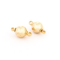 Schraubverschluss als Perle 7,5 mm aus Messing mit...