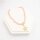 galvanisierte Glasschliffperlen 4 x 3 mm mit Farbverlauf in Rosa und Nougat 1 Strang mit 120 Perlen