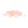 galvanisierte Glasschliffperlen 4 x 3 mm mit Farbverlauf in Rosa und Nougat 1 Strang mit 120 Perlen