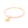 galvanisierte Glasschliffperlen 4 x 3 mm mit Farbverlauf in Rosa und Nougat 1 Strang mit 120 Perlen