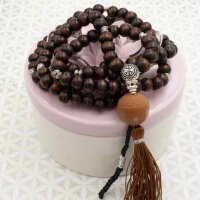 zweiteilige Guru Perle 10 mm mit T-Bohrung in antik...