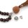 zweiteilige Guru Perle 10 mm mit T-Bohrung in antik Silberfarben 2 Set