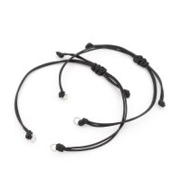 Armbandrohling in Schwarz mit Binderingen aus 304...