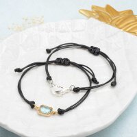Armbandrohling in Schwarz mit Binderingen aus 304...