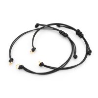 Armbandrohlinge in Schwarz mit Binderingen aus 304...