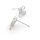 Ohrstecker mit Zirkonias und Pin aus Sterlingsilber 2 Stück