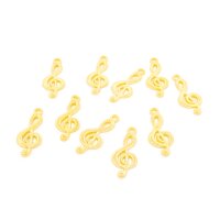 Anhänger als Notenschlüssel 25 mm in goldfarben...
