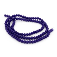 Glasschliffperlen Rondelle in Indigo-Blau 4x3 mm ca. 105...
