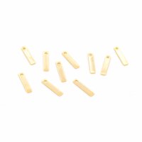 Minimalistischer Anhänger als Rechteck 10 x 2 mm aus...