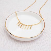 Minimalistischer Anhänger als Rechteck 10 x 2 mm aus...