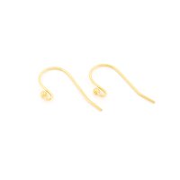 Ohrhaken aus 925 Silber mit 18K Goldbeschichtung 2...