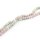 Glasschliffperlen als Rondelle in Grün-Rosa Farbtönen 4 x3 mm 1 Strang mit ca. 120 Perlen