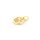 Pfotenanhänger aus Messing 11 x9 mm mit einer 18K Goldbeschichtung und eingefassten Zirkonias