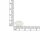Verbinder aus 925er Silber mit gefasstem Mondstein 19 mm