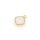 Anhänger aus Silber 925 mit gefasstem Mondstein 14 mm in Goldfarben