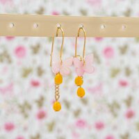 Glasschliffperlen in Mango 5 mm als Tropfen 20 Stück