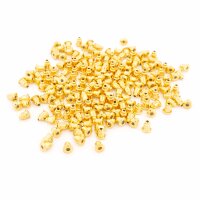 Ohrstopper aus Eisen in Goldfarben mit Silikonfutter 200...