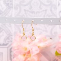 Anhänger mit facettiertem Rosenquarz 11 mm aus 925...