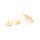 ovale Ohrstecker mit gehämmerter Oberfläche 28 x13 mm aus Messing mit 18K Goldbeschichtung 2 Stück