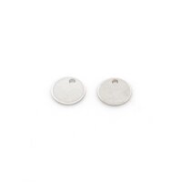 runder Anhänger als Plättchen 6 mm aus 925...