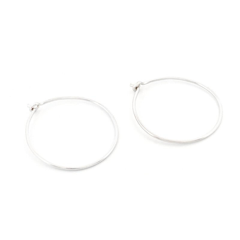 Creolen aus 925 Silber 26 mm 2 Stück