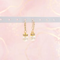 Ohrhaken aus Messing 16 mm mit 14K Goldbeschichtung und 5...