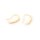 Ohrhaken aus Messing 16 mm mit 14K Goldbeschichtung und 5 klaren Zirkonias 2 Stück