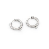Creolen aus 304 Edelstahl mit Aufhängung 15 mm 2...