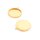 Fassung aus 304 Edelstahl in Goldfarben ionenbeschichtet für 20 mm Cabochons 2 Stück