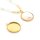 Fassung aus 304 Edelstahl in Goldfarben ionenbeschichtet für 20 mm Cabochons 2 Stück