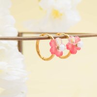 Creolen aus 304 Edelstahl 18 mm mit 18K Goldbeschichtung...
