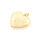 Herz-Medaillon 29 mm aus Messing mit 18K Goldbeschichtung