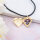 Herz-Medaillon 29 mm aus Messing mit 18K Goldbeschichtung